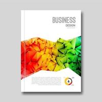 Cover Report Business Colorful Triangle Polygonal Geometric pattern Design Background, Cover Magazine, Brochure Book Cover Template, vector illustration.