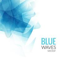 Abstract Blue Line business wave vector white background vector illustration