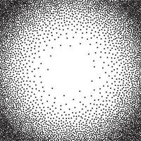 Abstract Radial Gradient Halftone Background. Vector Dotted Illustration.