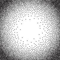 Abstract Radial Gradient Halftone Background. Vector Dotted Illustration.