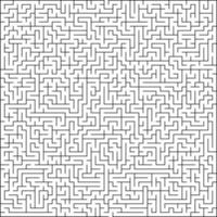 Abstract vector maze of high complexity