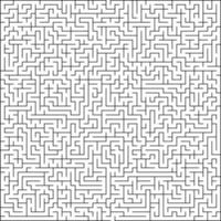 Abstract vector maze of high complexity