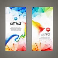 Set of polygonal and triangular geometric banners for modern design. Web, commerce, events. vector