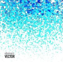 Halftone Colorful Blue Lights Falling Dots pattern on white background, Vector illustration