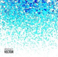 Halftone Colorful Blue Lights Falling Dots pattern on white background, Vector illustration