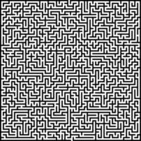 Abstract vector maze of high complexity