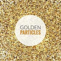 Gold glitter shine texture on a white background. Golden explosion of confetti. Golden abstract particles on a white background. Isolated Holiday Design elements. Vector illustration.