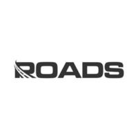 initials letter roads transportation road logo design vector