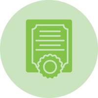 icono de vector de certificado