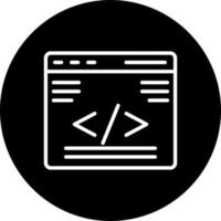icono de vector de programación web