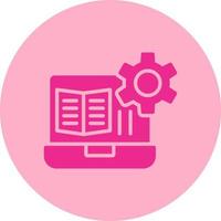 icono de vector de tutorial