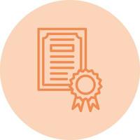 icono de vector de certificado