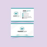 Modern simple business card template vector