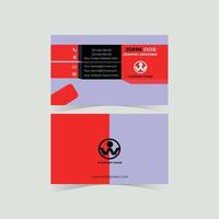 Modern simple business card template vector