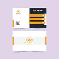 Modern simple business card template vector