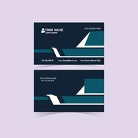 Modern simple business card template vector