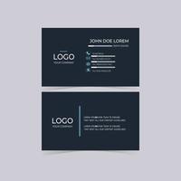 Modern simple business card template vector