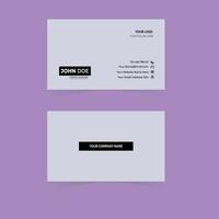 Modern simple business card template vector