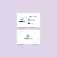 Modern simple business card template vector