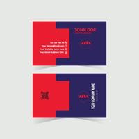 Modern simple business card template vector