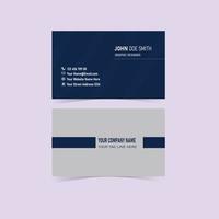 Modern simple business card template vector