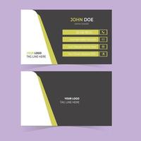 Modern simple business card template vector