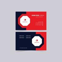 Modern simple business card template vector