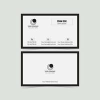 Modern simple business card template vector