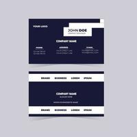 Modern simple business card template vector