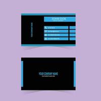 Modern simple business card template vector