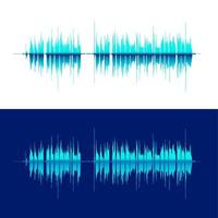 ondas de sonido vectoriales hq. fondo de forma de onda de música. puede usar en clubes, radio, pub, espectáculos de dj, fiestas, conciertos, recitales o en el fondo publicitario de tecnología de audio. vector