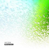 Halftone Colorful Green Marine Lights Falling Dots pattern on white background, Vector illustration