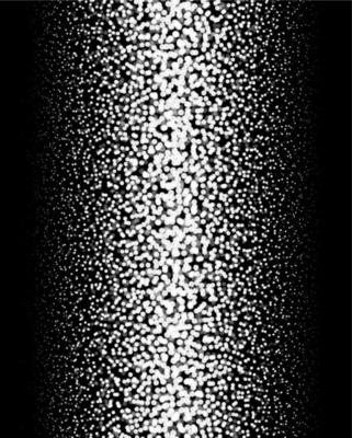 Gradient Dotted Background on Black. Vertical Dotwork pattern background. Vector Illustration.