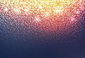 Abstract light effects. Sparkle light particles glowing on dark vector