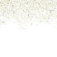 Golden glitter shine texture on a white background. Golden explosion of Confetti. Golden abstract particles on a light background. Isolated Holiday Design elements. Vector illustration.