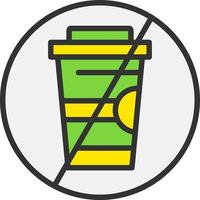 No Drink Vector Icon