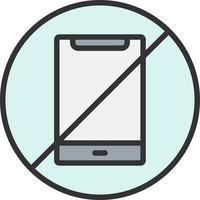 No Phone Vector Icon