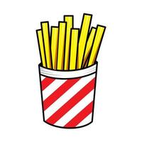 French fries vector illustration