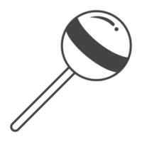 Lollipop vector outline illustration