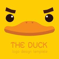 male  duck  logo vector