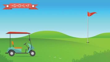 Background of golf field vector