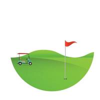 Background of golf field vector