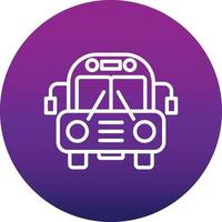 School Bus Vector Icon