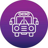 School Bus Vector Icon