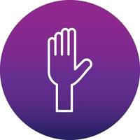 Raise Hand Vector Icon