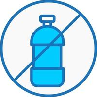 No Water Bottle Vector Icon