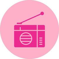 icono de vector de radio