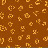 Popcorn pattern for packaging snacks. doodle popcorn. Popcorn fluffy flakes pattern. Popcorn Background pattern. vector