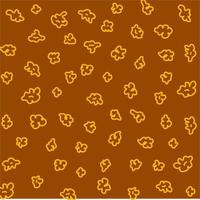 Popcorn pattern for packaging snacks. doodle popcorn. Popcorn fluffy flakes pattern. Popcorn Background pattern. vector