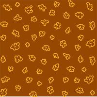 Popcorn pattern for packaging snacks. doodle popcorn. Popcorn fluffy flakes pattern. Popcorn Background pattern. vector